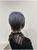 ペールバイオレット×ショートウルフ