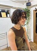 レディースパーマ/ボブパーマ/強めカールが可愛いボブパーマ