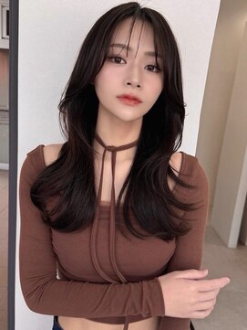 ソヨン 栄2号店(SOYON) 《簡単ヘアセット》暗髪/ダブルバング