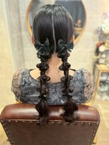 ウルー 博多店(uruu)&nbsp;【ツイン編みおろし】博多/博多駅/ヘアセット/早朝/結婚式