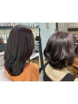 ヘナで染める度に美しく。髪に優しい薬剤使用し根元から綺麗に染めるから、気になる白髪もしっかりカバー♪