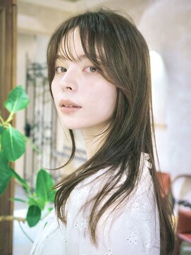 ビュートリアム265(BEAUTRIUM 265) ◆モテ髪ロングレイヤーカットブラウンベージュシースルーバング