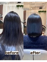 シゲ 自由が丘店(SHIGE)&nbsp;毎月白髪染めしてても大丈夫/地毛風髪質改善ストレート/縮毛矯正