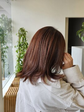 アソビ ヘア ラボ(Asobi hair lab) ツヤ感たっぷりオレンジブラウン