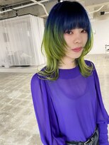 スーパーシーン(SUPER SCENE) 着物ヘア/大人ガーリー/ダークアッシュ/似合わせカット/宜野湾