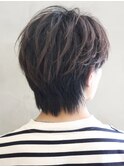 那覇/刈り上げセンターパート/波巻きツイストスパイラル