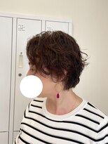 シンプル(Simple)&nbsp;ふんわりひし形ショート×パーマ