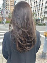 ケーツー エム 京都ラクエ(k-two emu)&nbsp;ロングレイヤーカット*透明感カラー*グレージュカラー*髪質改善