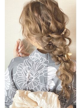 ヘアメイクサロンシャルメ(Hair Make Salon CHARMER) 浴衣ヘア☆ゆるふわ編みおろしスタイル
