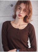 ナチュラルブラウン×ラフウェーブ［町田］