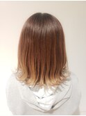 ワンカールでかわいい切りっぱなしロブ☆