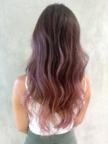 アイティー バイ アルバム 中野店(IT by ALBUM) ピンクバレイヤージュ_セミウェットウェーブ_ba305111