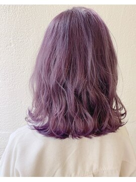 ヘアメイク アンビー(hairmake anvie) バイオレット裾カラー