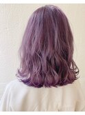 バイオレット裾カラー