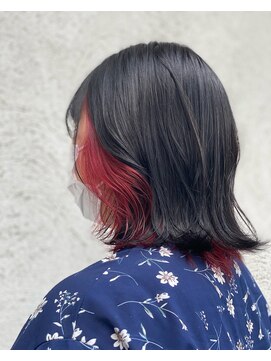 バース ヘアデザイン(Birth hair design) インナーカラーレッド