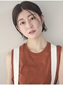 前髪あり　前髪長め　ボブ　ミニボブ　外ハネ　内巻き　小顔