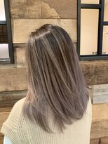 リード バイ ラグーン(LEAD by LAGOON)&nbsp;バレイヤージュグレージュハイライトダブルカラーケアブリーチ