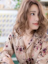 カバーヘア イヴ 戸頭店(COVER HAIR EVE) ★モードかきあげバングカシスピンクラフカール20代30代40代★9