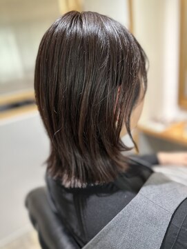 エニィ 池袋西口(Any) 黒髪/グレーベージュ/レイヤーロング/前髪パーマ/池袋