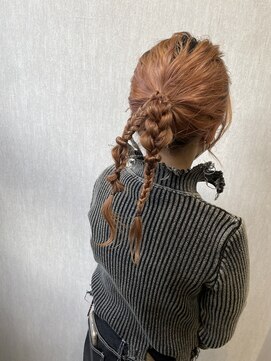 ココカラヘアー ニコ(cococara hair nico) ヘアアレンジ  編み込み  お呼ばれヘア