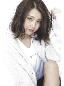 ラグ(RAG) ヘイリーボブ/ハイライト/ベージュカラー/グレージュ