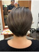 絶壁解消/ひし形/くびれ/斜めバング/60代50代40代/ミセスヘア10B