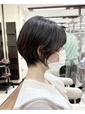 ショートカット×ひし形ショートボブ