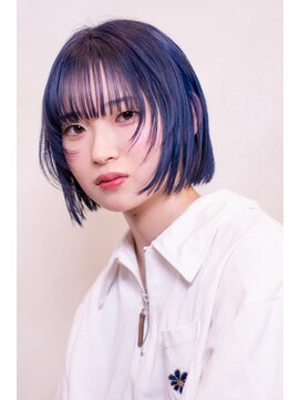 コルテヘアー(corte.hair) ブルーカラーボブ