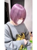 ピンクラベンダーボブ【梅田】