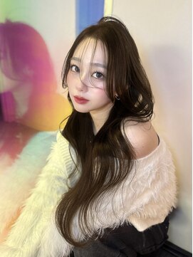 ユーフォリア 渋谷グランデ(Euphoria SHIBUYA GRANDE) 大人っぽシースルーバング　オリーブベージュ