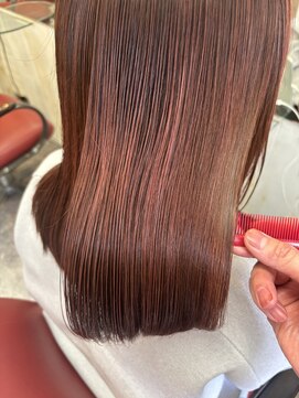 ロマンヤカタ ファース(ROMAN YAKATA fars) 髪質改善 イルミナカラー チェリーレッド@田代4/23