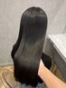 【ゆりな限定】前髪カット＋プレミアム縮毛矯正＋艶髪カラー＋トリートメント