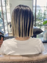 コース(CORS)&nbsp;【CORS高崎】切りっぱなしボブプレイングカラー髪質改善縮毛矯正