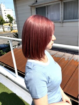 アフターニュース 新潟(afternews) ピンクベージュ/ダブルカラー/ケアブリーチ/髪質改善/新潟