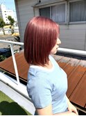 ピンクベージュ/ダブルカラー/ケアブリーチ/髪質改善/新潟