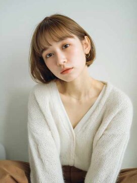 トクテ 吉祥寺(tokute) くびレイヤーエモージュグレージュカラーくびれショート/吉祥寺