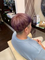 ヘアショップエヌアンドエー 久喜 栗橋店(hairshop N&A) 個性派スタイル◎エッジの効いたパープルショート/Wカラー