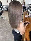 20代30代40代大人可愛いアッシュグレージュダブルカラー
