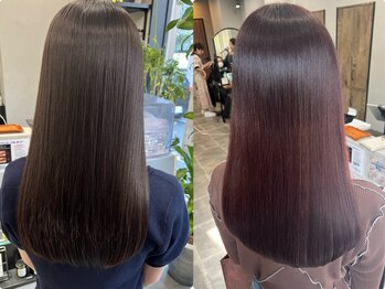 シャムオーツー 国分寺(CHAM:O2)の写真/サラッとまとまりながらも艶と弾力のある美髪が叶う♪髪質改善でワンランク上のスタイルに☆[国分寺駅北口]