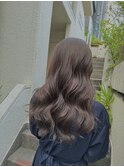 透明感オリーブアッシュカラー