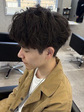 リオールバイニアウ(RE:ALL by Niau) メンズツーウェイマッシュパーマニュアンスパーマ刈り上げ