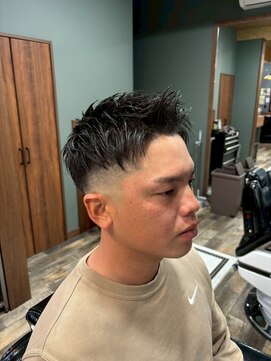 MEN’S HAIR/波巻ツイストスパイラル/フェザーパーマ/柏