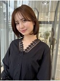【MOMONE】レイヤーボブフェイスレイヤー丸みボブナチュラル