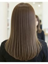 アズグロウヘアー(AS GROW HAIR)&nbsp;透明感グレージュ×艶ストレート