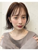 ココアベージュ/オリーブグレー/小顔/黒髪[立川/髪質改善]
