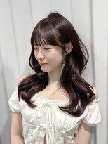 エヌアイ オモテサンドウ(ni omotesando)&nbsp;ブリーチ無し☆艶感チョコラベンダー×お顔周りカット