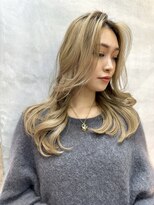 ジーナ 北千住(Zina) ラテグレージュ顔周りレイヤーボブ韓国巻き結べるレイヤーカット