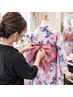 【初心者歓迎】90分で「人に着せる」を体験!着物着付け体験レッスン♪