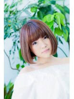 アジュール ヘアデザイン(Aｊu r hair design) ナチュラルストレートのボブ♪