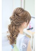 ルーズスジのハーフアップ☆